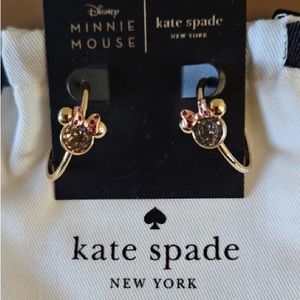 NWT Kate Spade Disney Minnie Mouse Hoop Earrings 🐭💘